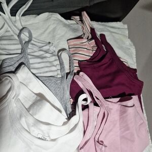 6 Women's Sexy Basics  Striped and Solid Color Tank Tops. New Unworn Lot Of 6
